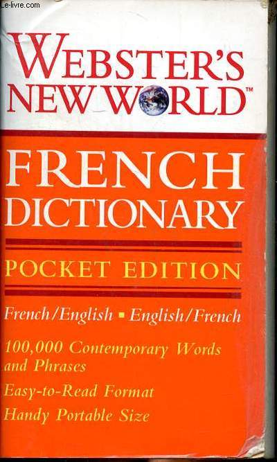 Webster's New World French dictionary Pocket dition French - english / English-French
