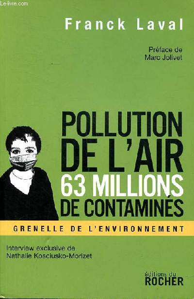 Pollution de l'air 63 millions de contamins Grenelle de l'environnement Sommaire: Les lieux les plus pollus et leurs victimes; Faut il s'arrter de respirer pour viter de mourir; Pollution de l'air on nous cache tout...