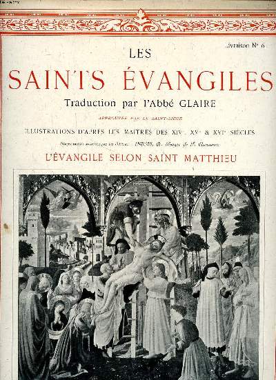 Les Saints vangiles Livraison N 6 L'vangile selon Saint Matthieu