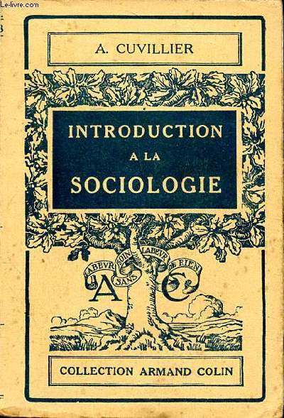 Introduction  la sociologie Collection Armand Colin 3 dition