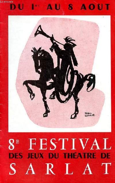 8 festival des jeux du thtre de Sarlat du 1er au 8 aot 1959