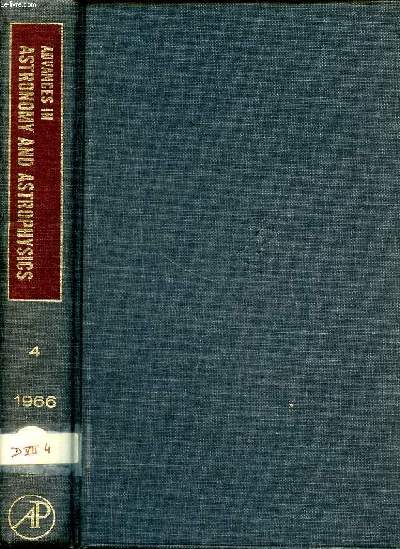 Advances in astronomy and astrophysics Volume 4