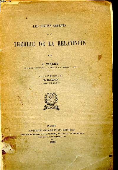 Les divers aspects de la thorie de la relativit