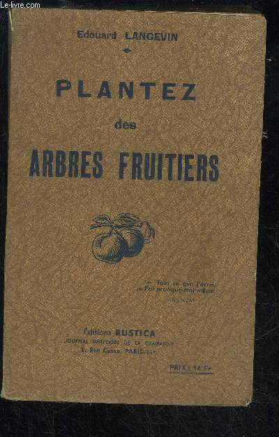 PLANTEZ DES ARBRES FRUITIERS