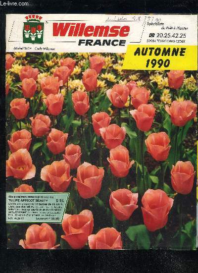 CATALOGUE WILLEMSE FRANCE - AUTOMNE 1990.