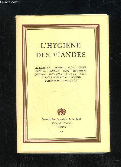 L'HYGIENE DES VIANDES
