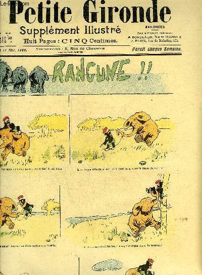 LA PETITE GIRONDE SUPPLEMENT ILLUSTRE - 9EME ANNEE N 6 FEVR. 1906 - rancune par Marcel Capy - chez les mouches - chambard les bains par Lebgue - sourd comme un pot par Lebgue - on patine au bois par O'Galop.