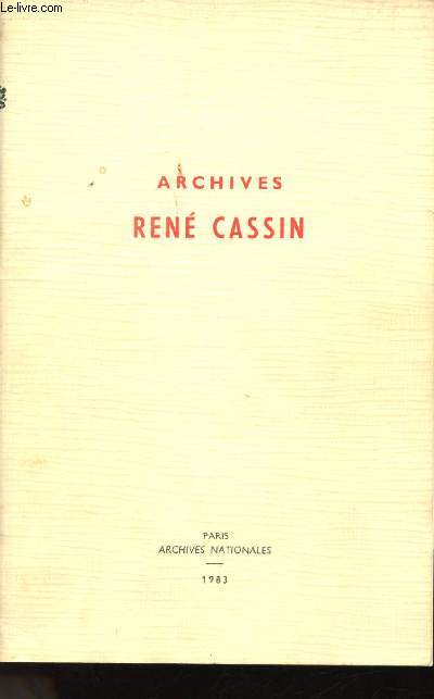 Archives Ren Cassin (382 AP).