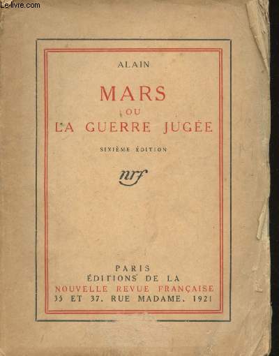Mars ou la Guerre juge.