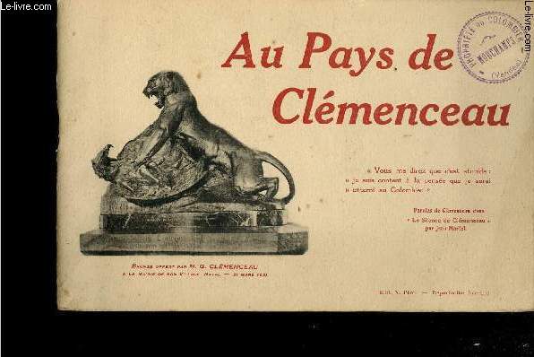 Au Pays de Clemenceau.