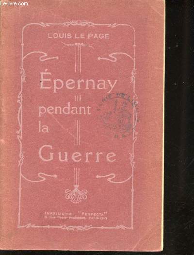 Epernay pendant la guerre.