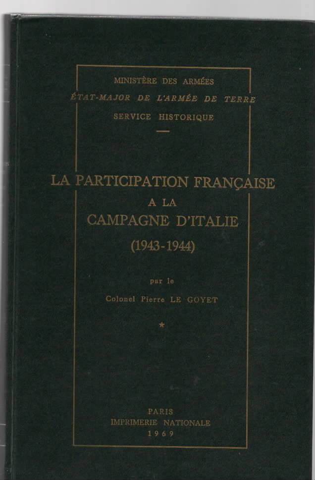 La Participation franaise  la Campagne d'Italie (1943 - 1944).