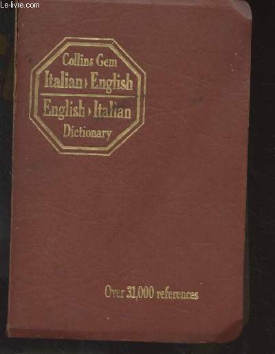 Collins Gem Dictionary - Italian, English - English, Italien