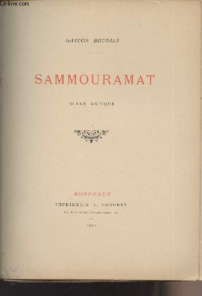 Sammouramat, scne antique