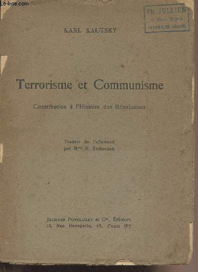 Terrorisme et communisme, contribution  l'histoire des rvolutions