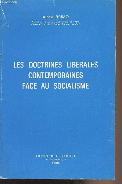 Les doctrines librales contemporaines face au socialisme