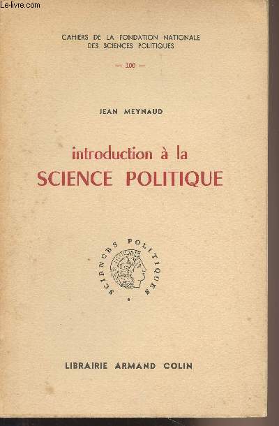 Introduction  la science politique - Cahiers de la fondation nationale des sciences politiques n100