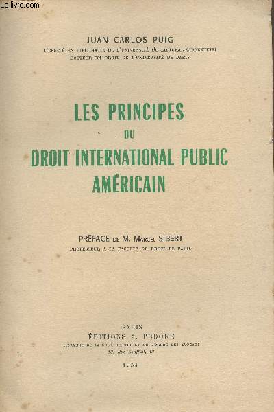 Les principes du droit international public amricain