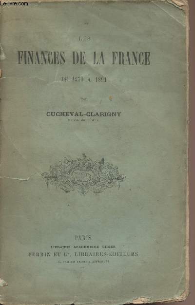 Les finances de la France de 1870  1891