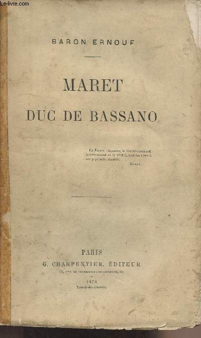 Maret duc de Bassano