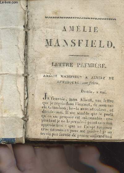 Amlie Mansfield - 1er volume