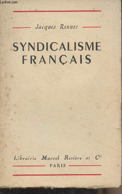Syndicalisme franais