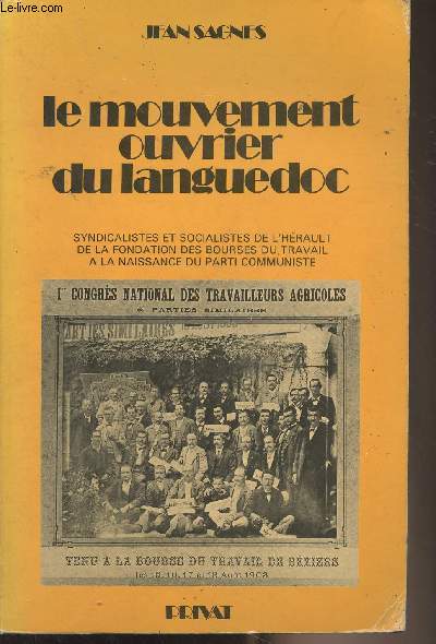 Le mouvement ouvrier du Languedoc (Syndicalistes et socialistes de l'Hrault de la fondation des bourses du travail  la naissance du parti communiste)