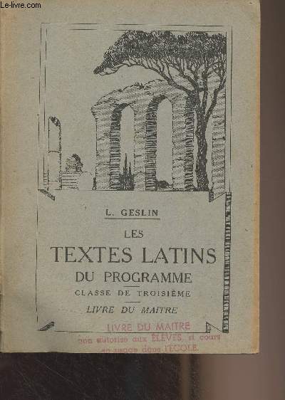 Textes latins du programme - Classe de troisime - Livre du matre