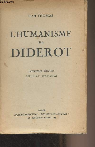 L'humanisme de Diderot (2e dition)