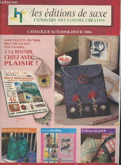 Les ditions de Saxe, l'univers des loisirs cratifs - Catalogue automne-hiver 2006