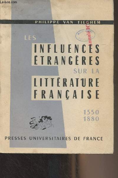 Les influences trangres sur la littrature franaise (1550-1880)