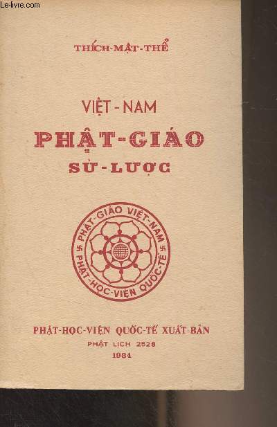 Vit-Nam Pht-Giao Su-Luoc (Livre en vietnamien, cf photo)