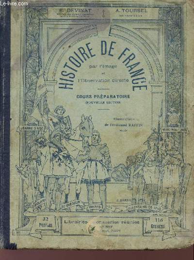 HISTOIRE DE FRANCE PAR L'IMAGE ET L'OBSERVATION DIRECTE - COURS PR2PARATOIRE.