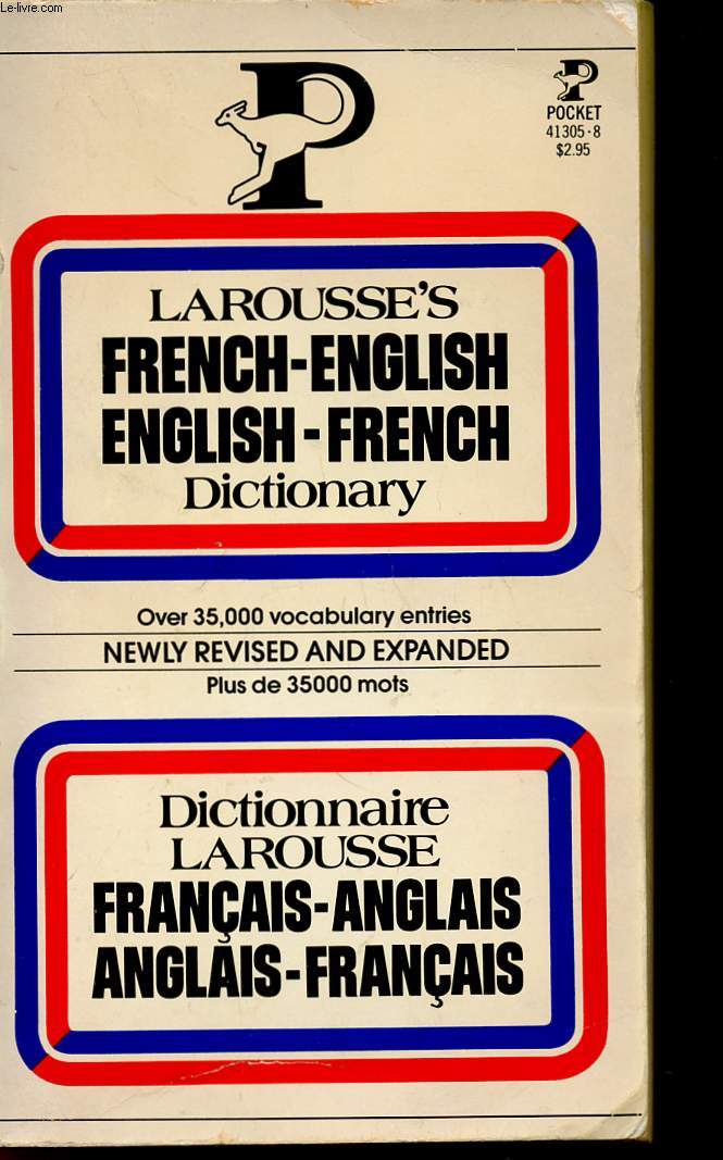 DICTIONNAIRE LA ROUSSE FRANCAIS-ANGLAIS - ANGLAIS-FRANCAIS - COLLECTION 