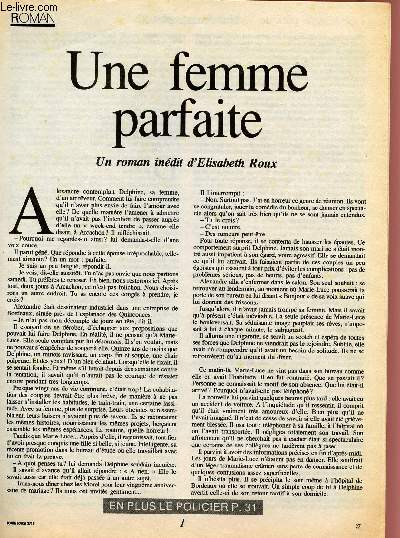 UNE FEMME PARFAITE - UN ROMAN INEDIT DE CECILE DROUIN - BONNE SOIREE 3719.