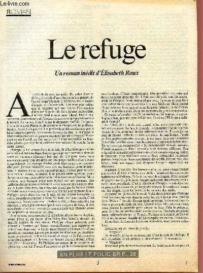 LE REFUGE - UN ROMAN INEDIT DE ELISABETH ROUX - BONNE SOIREE 3685.