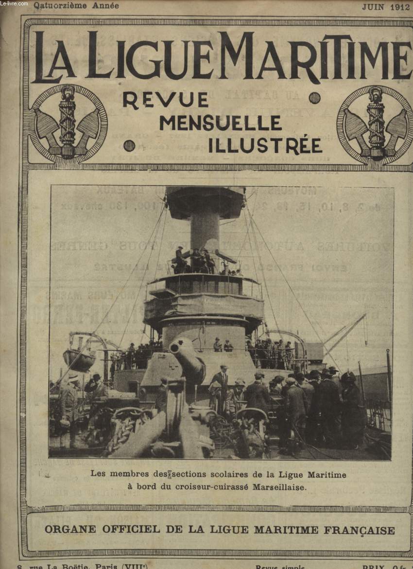 LA LIGUE MARITIME - JUIN 1912.