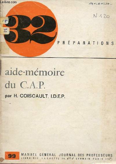 AIDE-MEMOIRE DU C.A.P./ COLLECTION 
