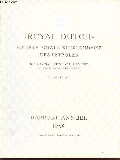 ROYAL DUTCH / RAPPORT 1954.