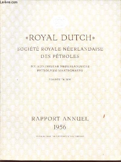 ROYAL DUTCH / RAPPORT 1956.