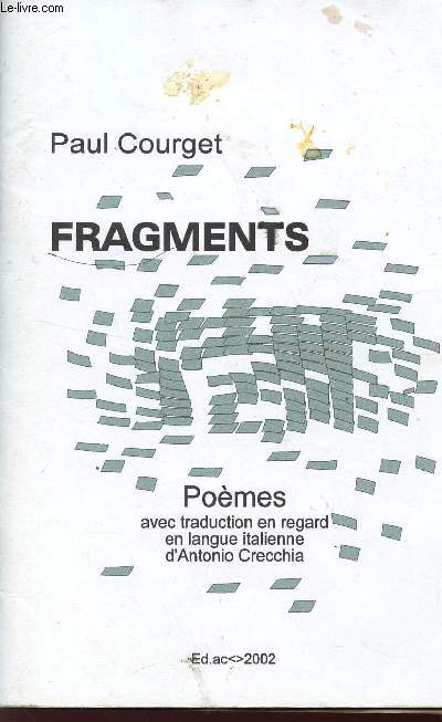 FRAGMENTS - POEMES.