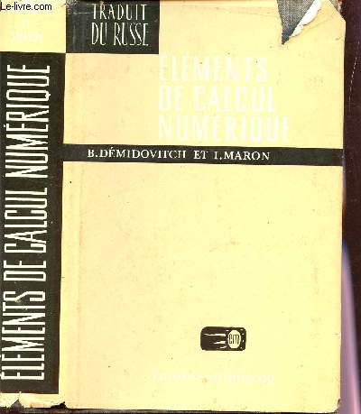 ELEMENTS DE CALCUL NUMERIQUE / DEUXIEME EDITION.