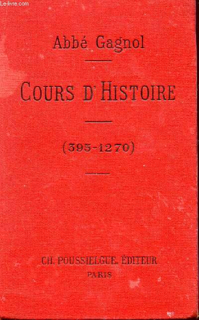 COURS D'HISTOIRE / HISTORIE DU MOYEN AGE - CLASSE DE TROISIEME / COLLECTION 