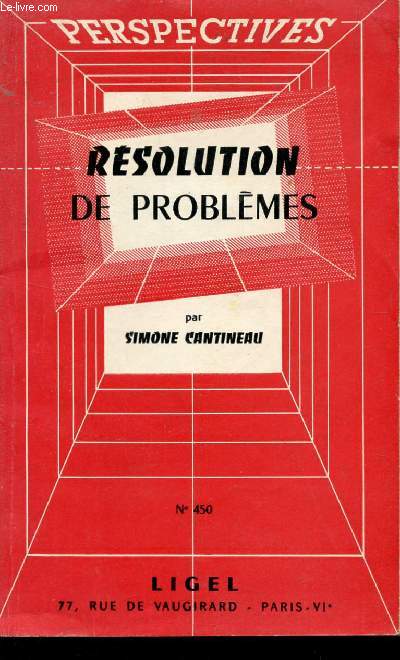 RESOLUTIONS DE PROBLEMES - N450.