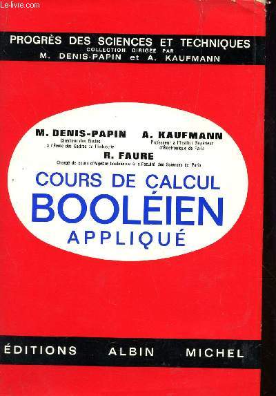 COURS DE CALCUL BOOLEIEN APPLIQUE.