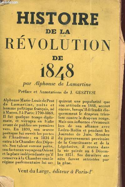 HISTOIRE DE LA REVOLUTION DE 1848.
