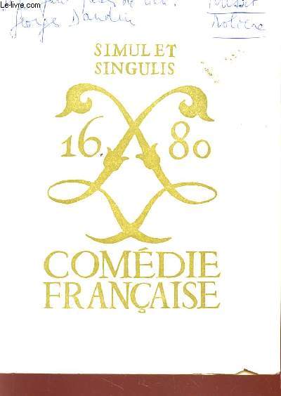 AGENDA DE LA COMEDIE FRANCAISE - LA SAISON 1969-1970.