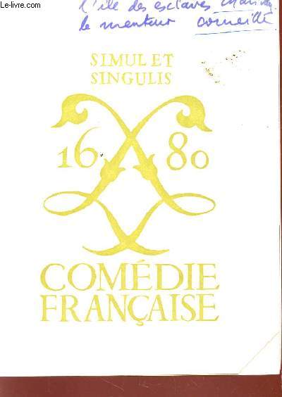 CHRONIQUE DE LA COMEDIE FRANCAISE - SEPTEMBRE-DECEMBRE 1966.