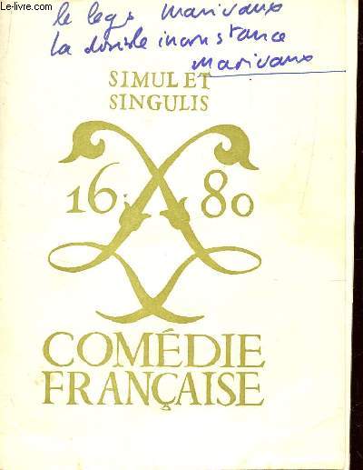 CHRONIQUE DE LA COMEDIE FRANCAISE - JANVIER-MARS 1967.