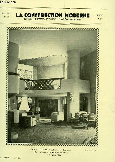 La construction moderne : 47e annee n°13 27 decembre 1931 / le ... Construction moderne en france
